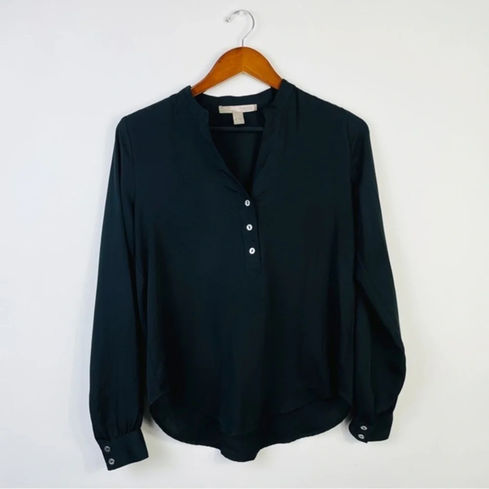 Forever 21 Black Long Sleeve Blouse Top Size‎ XS